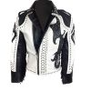 Tribal Rock Punk Gothic Rivet Studded Biker Fringe Jacket