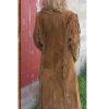 Women's Duster Fringes Leather Long Coat