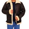 Men's B3 Bomber Aviator Shearling Leather Jacket Front