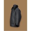Men's Black Aircraft Shearling Leather Jacket Side View