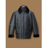 Men's Black Aircraft Shearling Leather Jacket
