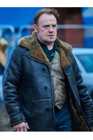 Gangs of London Kinney Edwards Leather Shearling Coats
