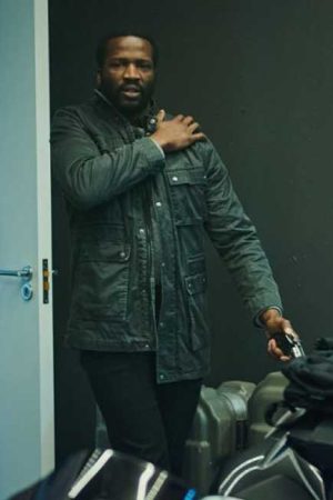 Gangs of London Elliot Finch Sope Dirisu Black Leather Jacket