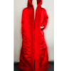 Mariah Carey Red Fur Trench Coat