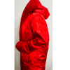 Mariah Carey Red Fur Trench Coat