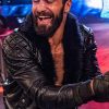 WWE Seth Rollins Black Leather Jacket