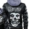 MEN’S SKULL MISFITS LEATHER JACKET WITH HOOD