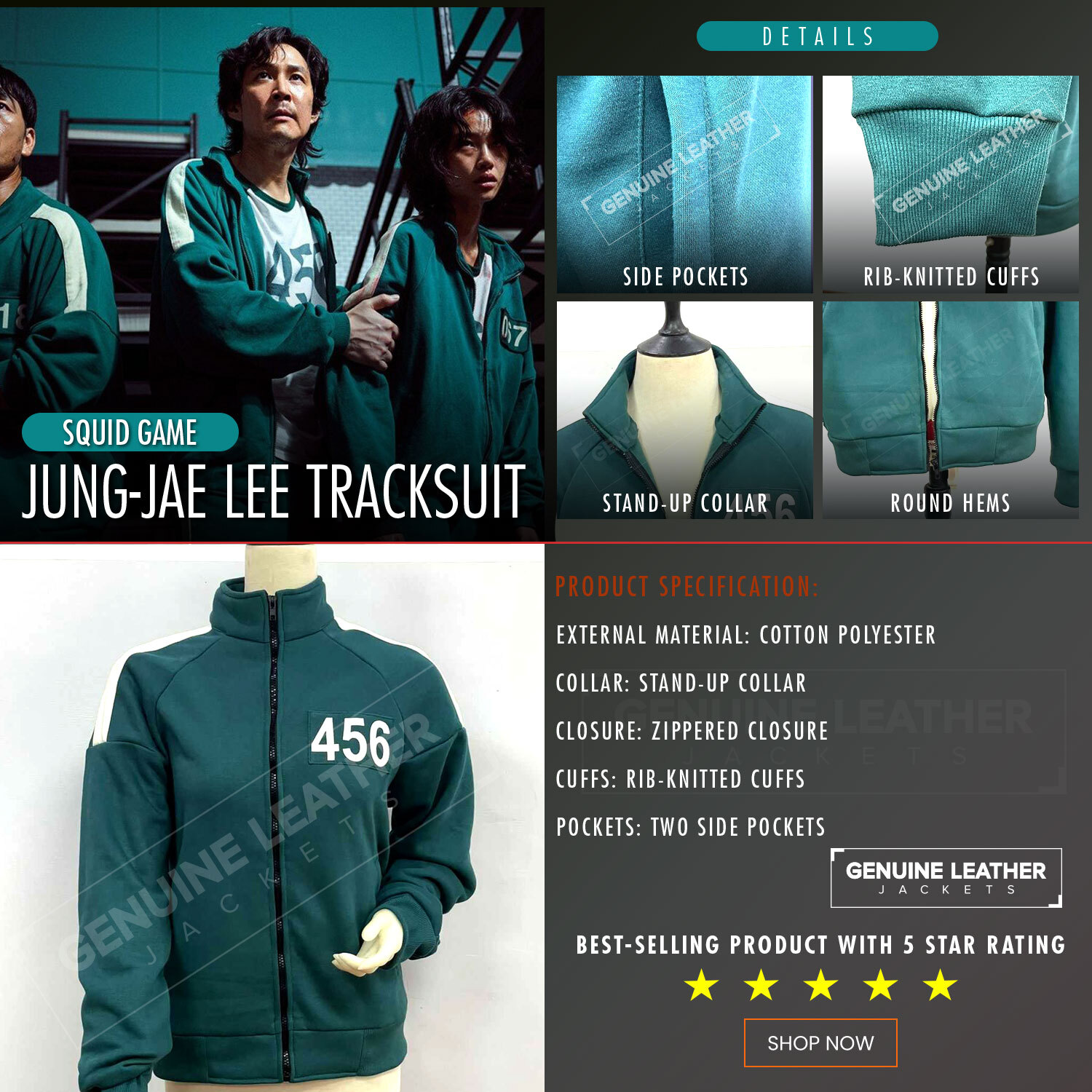 Squid Game Green Jacket 456