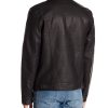Classic Black Trucker Leather Jacket
