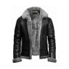 Mens FUR Aviator Flying Pilot Bomber Jacket