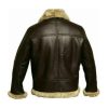 Mens FUR Aviator Flying Pilot Bomber Jacket