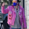 Nicolas Cage Pink Leather Jacket