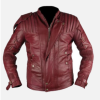 Chris Pratt Star Lord Maroon Leather Jacket