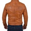 Trucker Mens Leather Jacket