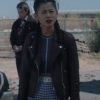 Nancy George Fan Drew Brown Moto Leather Jacket