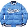 Men’s Supreme Varsity Puffer Satin Jacket