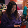 Christmas again Scarlett Estevez purple sweater
