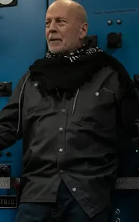 Bruce Willis Deadlock Black Jacket