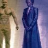 Elijah Price Glass Purple Leather Coat