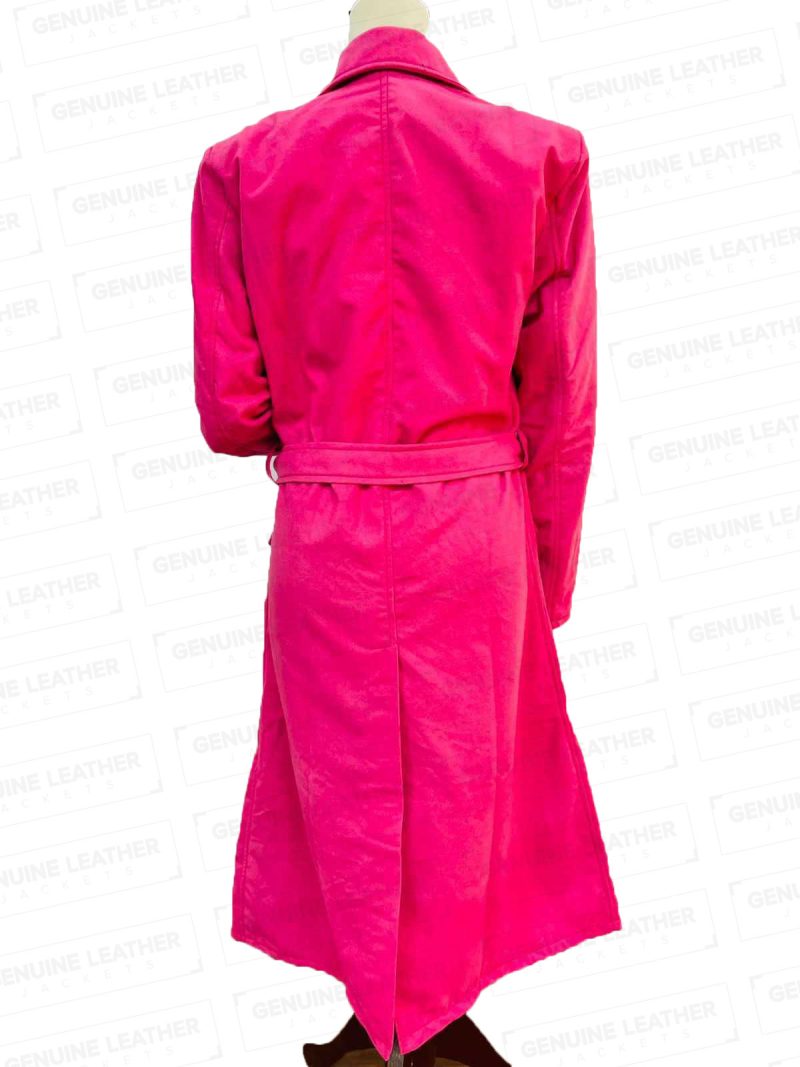 Emily In Paris Lily Collins Pink Coat back