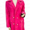 Emily In Paris Lily Collins Pink Coat front