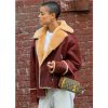 Gossip Girl 2021 Jordan Alexander Shearling Jackets  brown 
