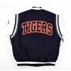 Jackson State University Motto 2.0 Blue and White Varsity Jacket 