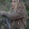 La Brea Eve Harris Eve’s Suede Sherpa Jacket