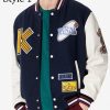 Men’s Kenzo Varsity Bomber Jacket with Patches