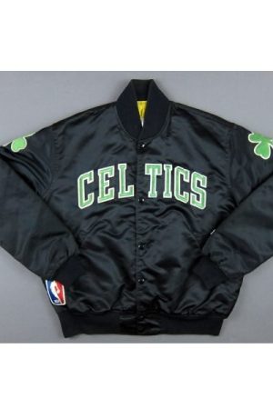 Boston Celtics Starter Black Satin Jacket