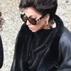 Color: Black Color Women’s Black Leather Coat