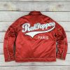 Red Peppers Satin Trucker Jacket 