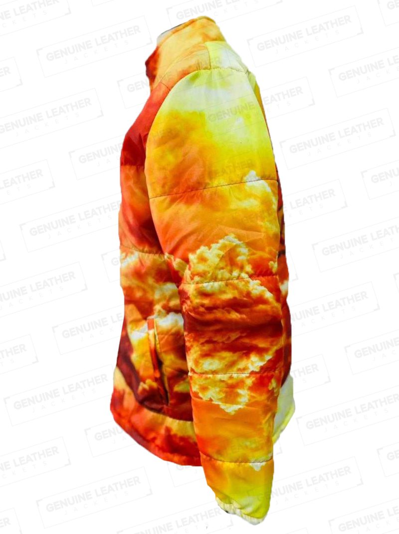 Sunrise Fuck You Puffer Jacket Orange