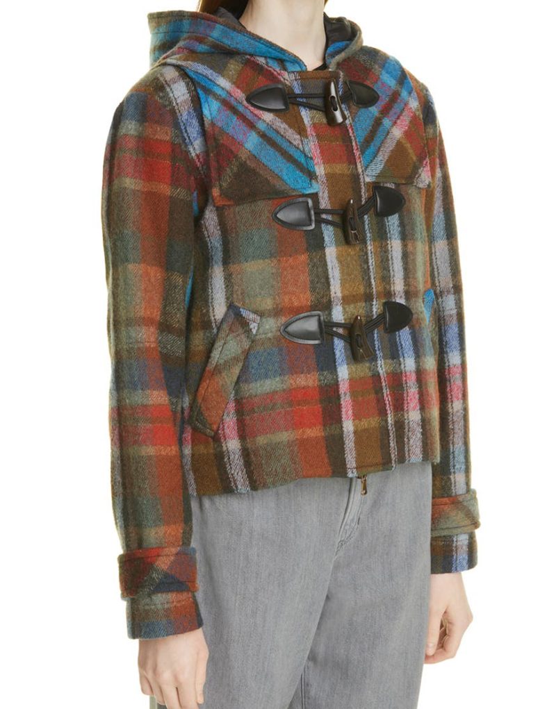 Chicago Fire S10 Kara Killmer Plaid Duffle Coat