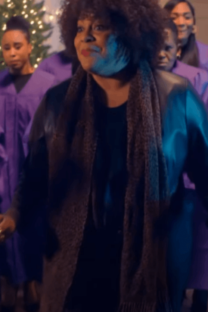 The Jenkins Family Christmas Kim Coles Leather Jacket