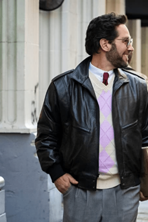 The Shrink Next Door Leather Jacket