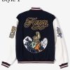 Varsity Bomber Jacket with Patches