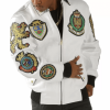White Pelle Pelle Leather Jacket
