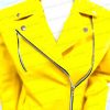 Yellow Bellivera Womens Jacket front closeup