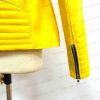 Yellow Bellivera Womens Jacket sleeve detail
