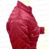 You, Me & The Christmas Trees Danica Mckellar Red quilted Jacket
