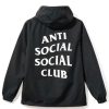 Anti Social Social Club Black Anorak Jacket Back