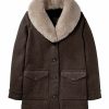 Beth Dutton Yellowstone Fur Shawl Collar Coat Picture