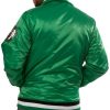 Boston Celtics Green Varsity Satin Jacket Back side