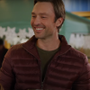 Making Spirits Bright Carlo Marks Maroon Quilted Jacket