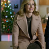 Front view of DeLoach brown coat