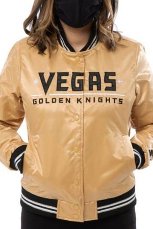 Golden Knights Vegas Bomber Satin Jacket