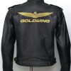 Goldwing Biker Leather Jacket back side