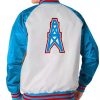 Men’s Houston Oilers Varsity Jacket Back side