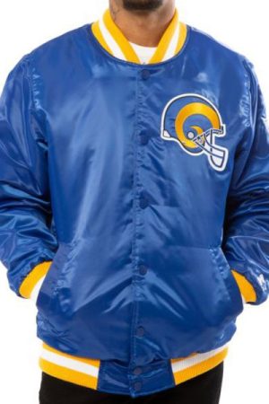 Los Angeles Rams Starter Jacket blue color